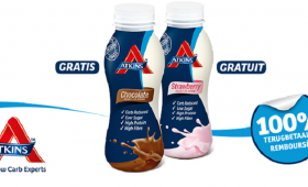 Atkins dieetdrink (chocolade of aardbei)